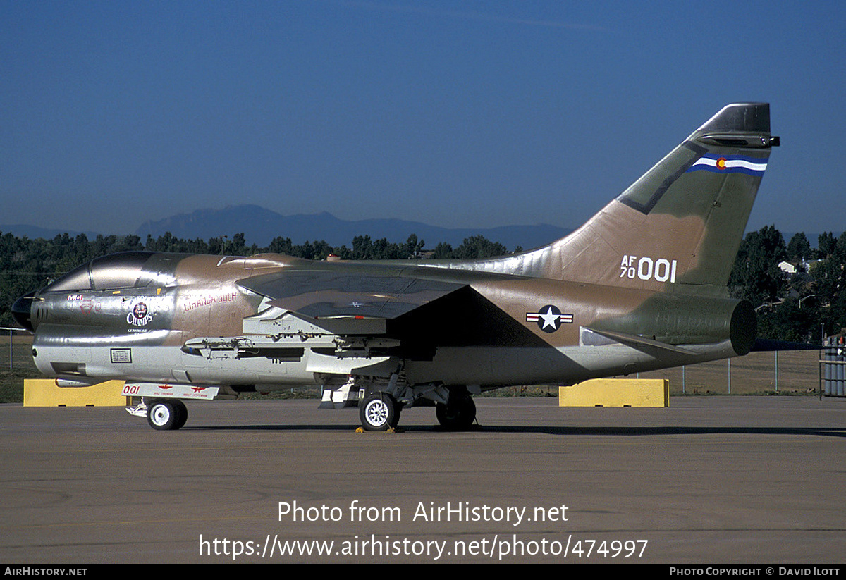 Aircraft Photo of 70-1001 / AF70-001 | LTV A-7D Corsair II | USA - Air Force | AirHistory.net #474997