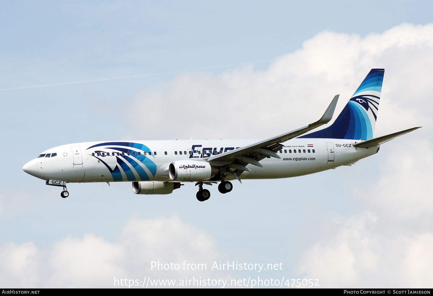 Aircraft Photo of SU-GCZ | Boeing 737-866 | EgyptAir | AirHistory.net #475052