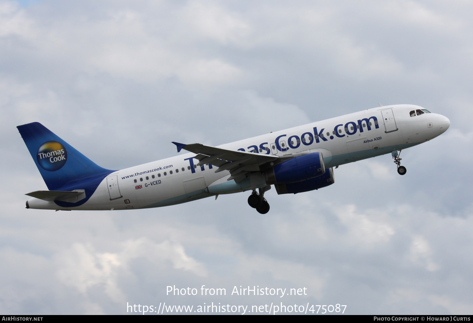 Aircraft Photo of G-VCED | Airbus A320-231 | Thomas Cook Airlines | AirHistory.net #475087