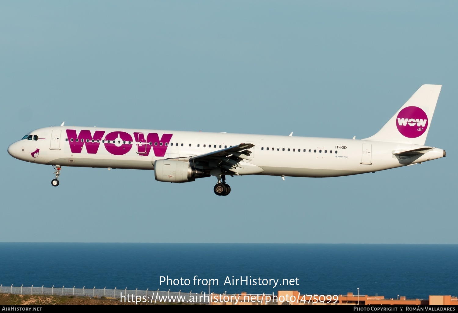 Aircraft Photo of TF-KID | Airbus A321-211 | WOW Air | AirHistory.net #475099