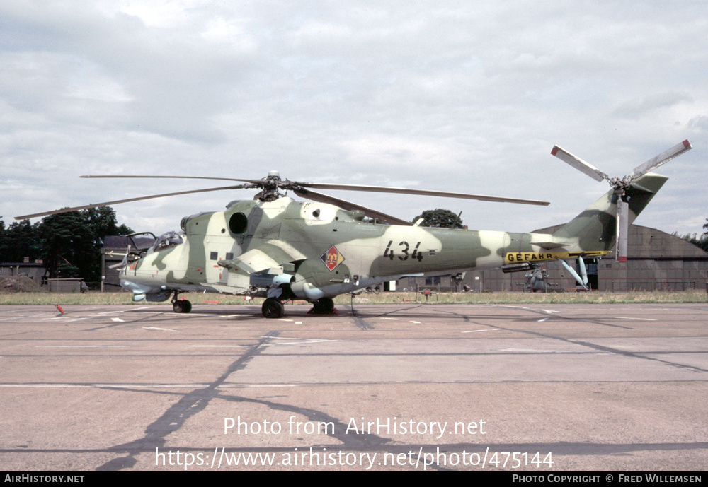 Aircraft Photo of 434 | Mil Mi-24D | East Germany - Air Force | AirHistory.net #475144