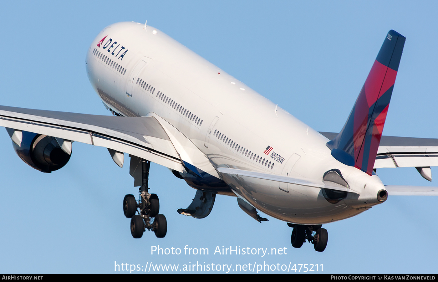 Aircraft Photo of N803NW | Airbus A330-323 | Delta Air Lines | AirHistory.net #475211