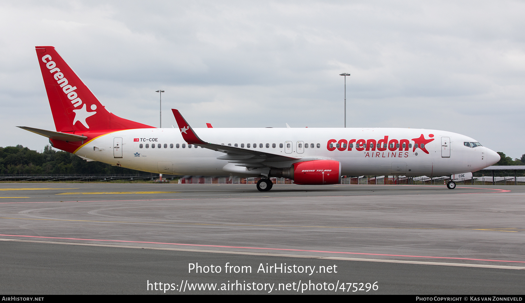 Aircraft Photo of TC-COE | Boeing 737-86J | Corendon Airlines | AirHistory.net #475296