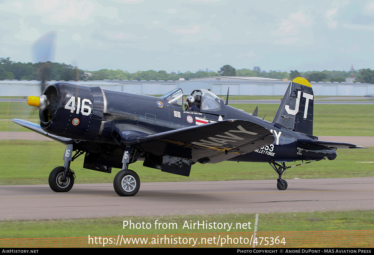 Aircraft Photo of N713JT / 97143 | Vought F4U-4 Corsair | USA - Navy | AirHistory.net #475364