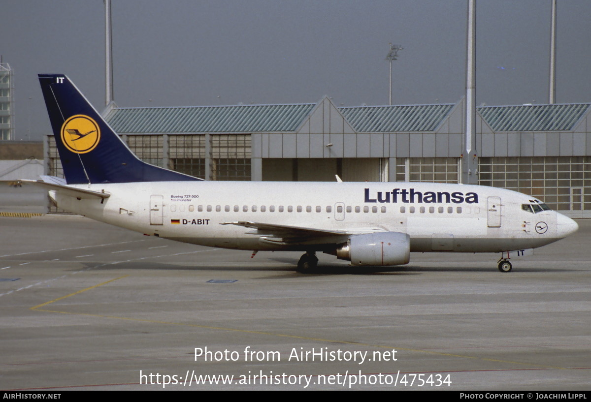 Aircraft Photo of D-ABIT | Boeing 737-530 | Lufthansa | AirHistory.net #475434