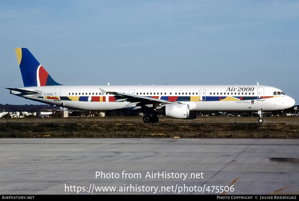 Aircraft Photo of G-OOAE | Airbus A321-211 | Air 2000 | AirHistory.net #475506