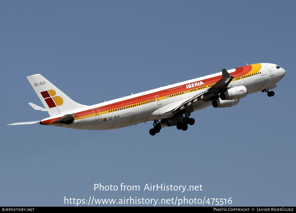 Aircraft Photo of EC-GLE | Airbus A340-313 | Iberia | AirHistory.net #475516