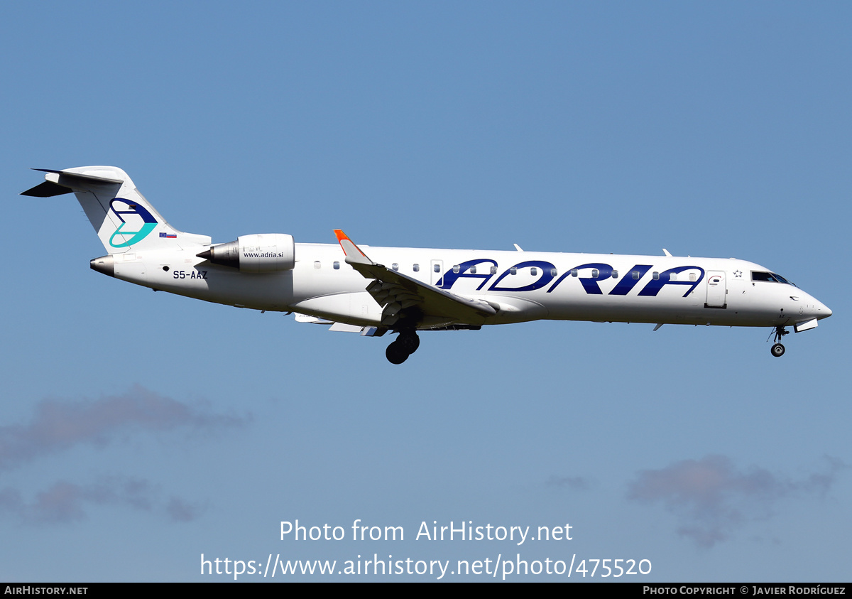 Aircraft Photo of S5-AAZ | Bombardier CRJ-701ER (CL-600-2C10) | Adria Airways | AirHistory.net #475520