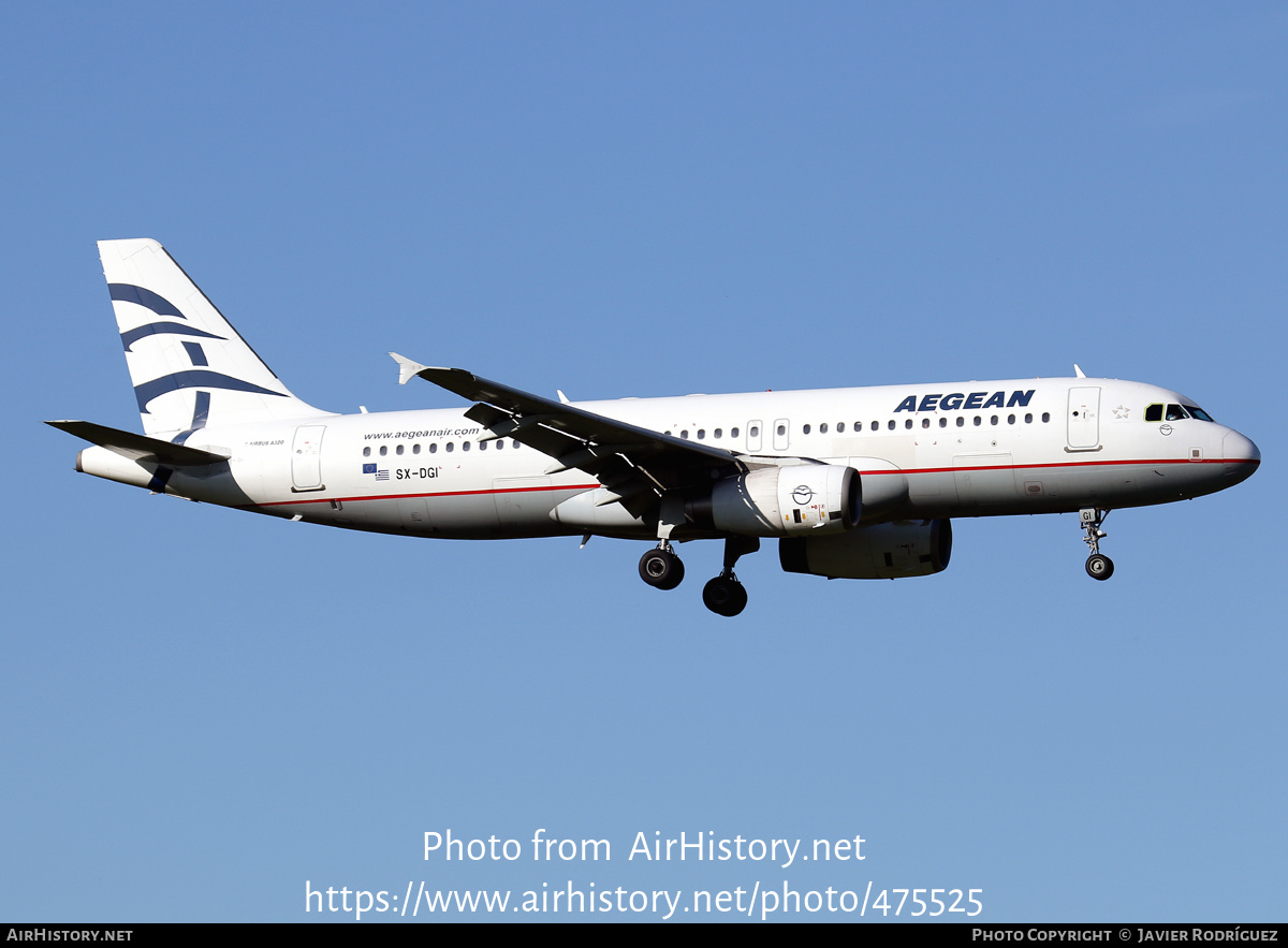 Aircraft Photo of SX-DGI | Airbus A320-232 | Aegean Airlines | AirHistory.net #475525