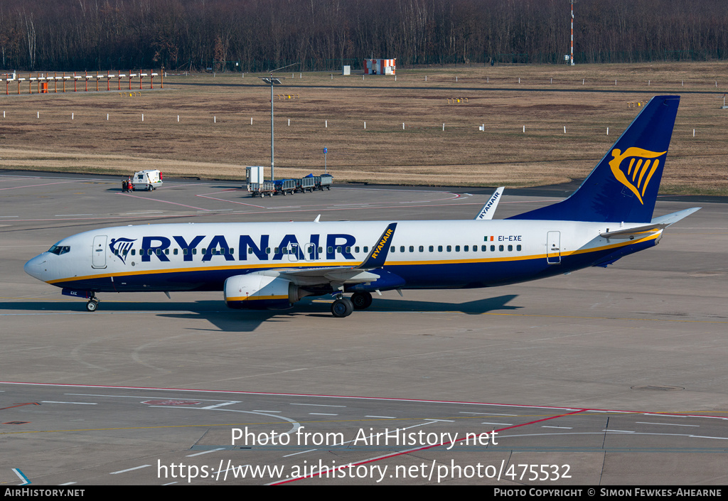 Aircraft Photo of EI-EXE | Boeing 737-8AS | Ryanair | AirHistory.net #475532