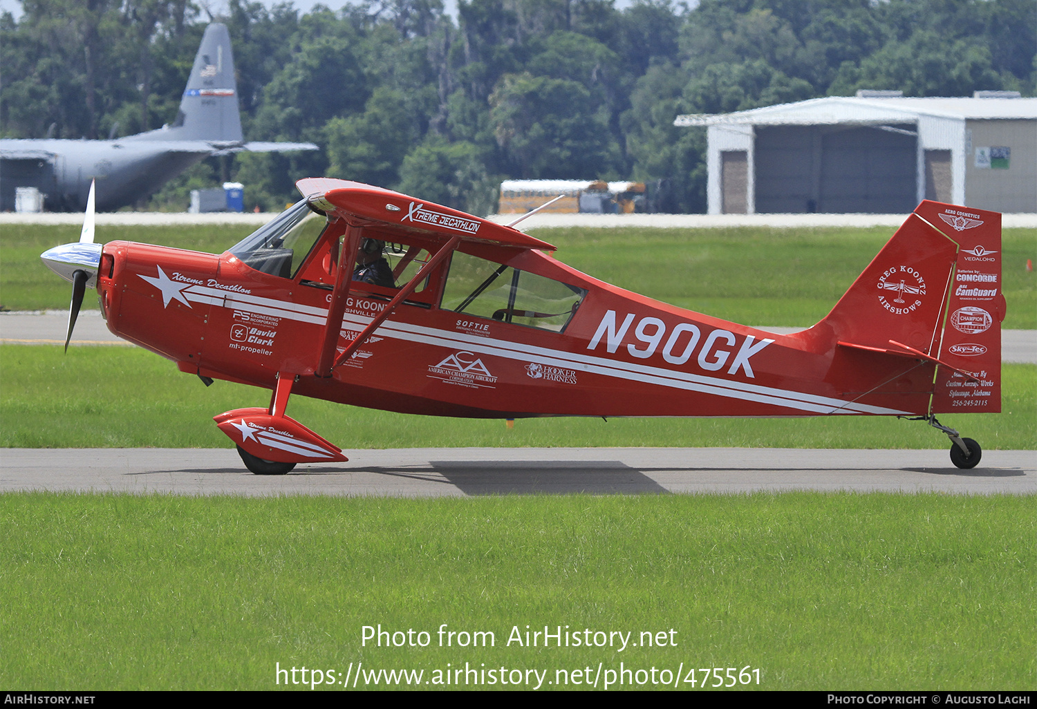 Aircraft Photo of N90GK | American Champion 8KCAB-180 Super Decathlon | Greg Koontz Airshows | AirHistory.net #475561