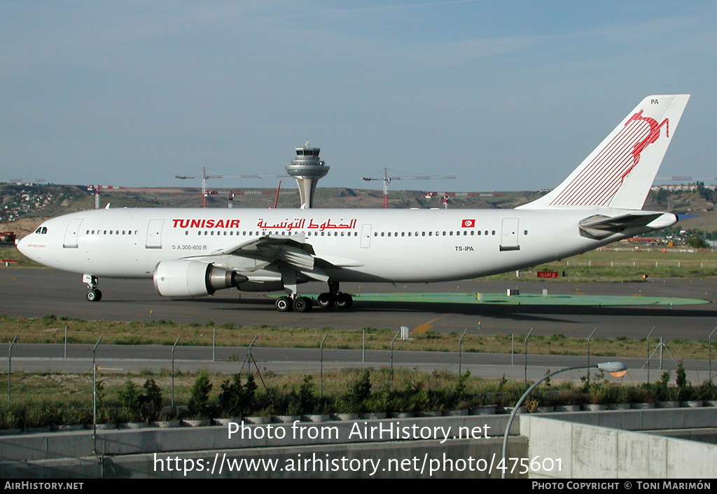 Aircraft Photo of TS-IPA | Airbus A300B4-605R | Tunisair | AirHistory.net #475601