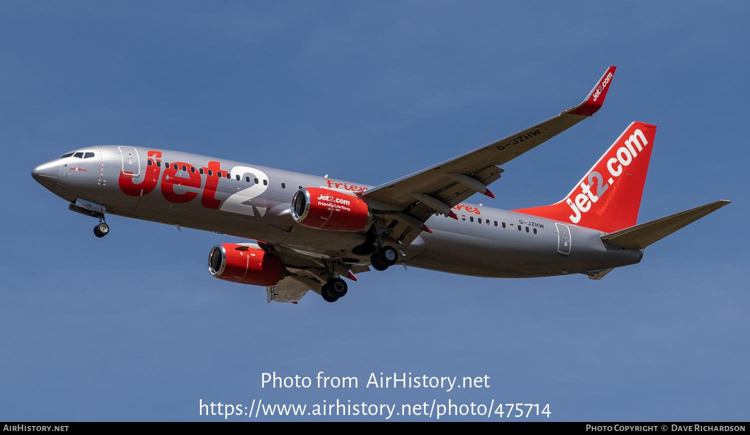 Aircraft Photo of G-JZHW | Boeing 737-800 | Jet2 | AirHistory.net #475714