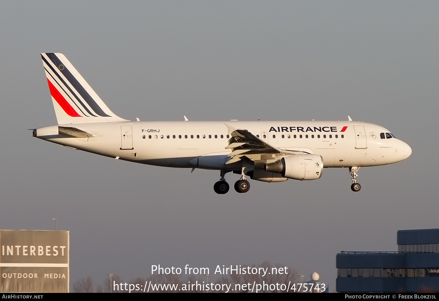 Aircraft Photo of F-GRHJ | Airbus A319-111 | Air France | AirHistory.net #475743