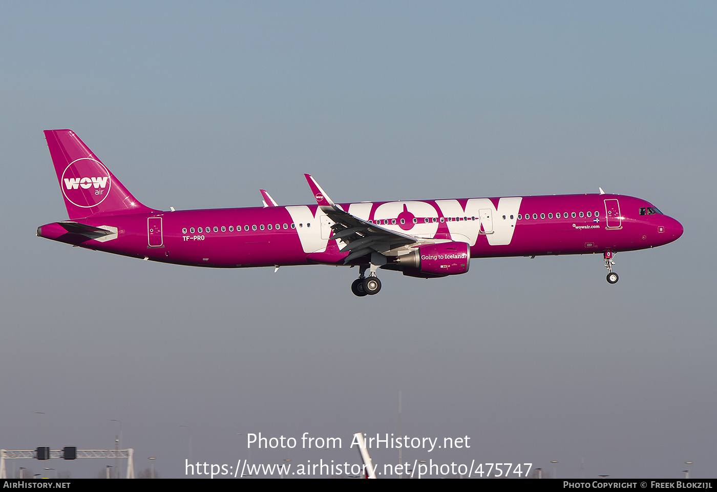 Aircraft Photo of TF-PRO | Airbus A321-211 | WOW Air | AirHistory.net #475747