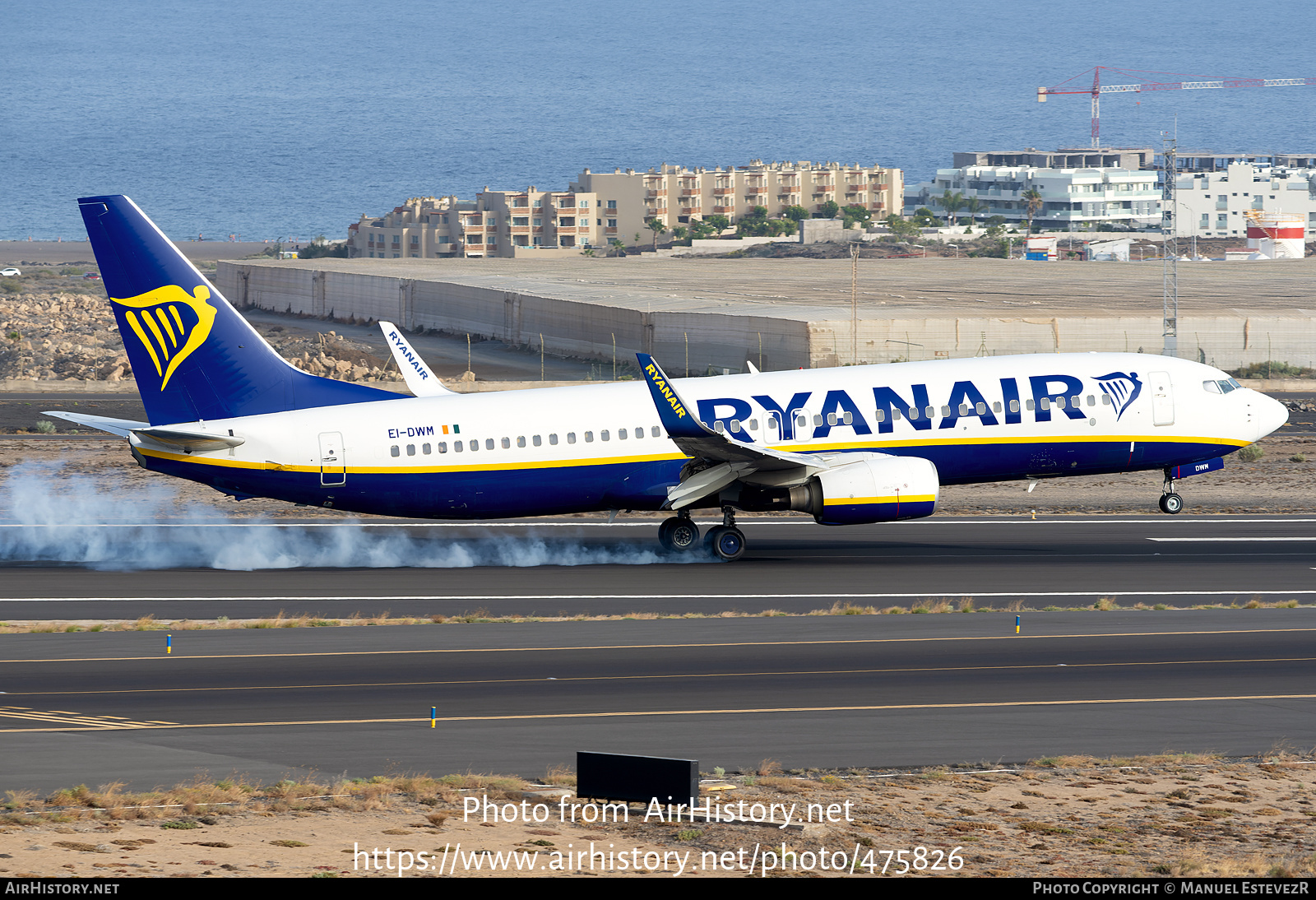 Aircraft Photo of EI-DHM | Boeing 737-8AS | Ryanair | AirHistory.net #475826