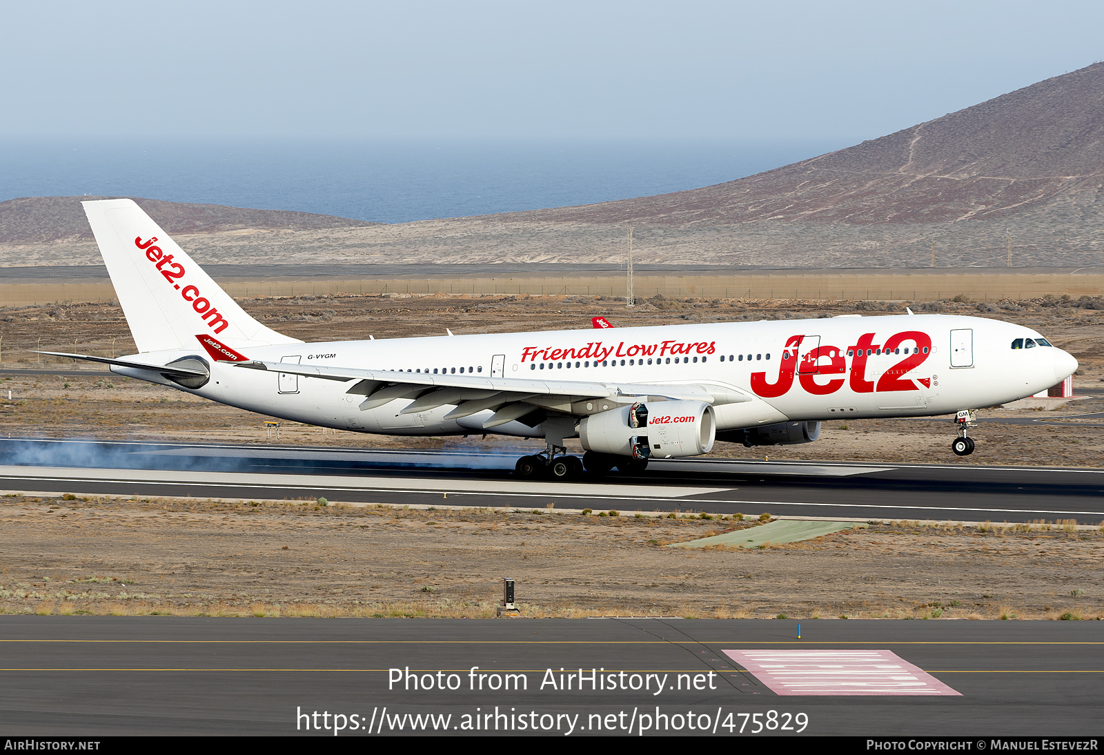 Aircraft Photo of G-VYGM | Airbus A330-243 | Jet2 | AirHistory.net #475829