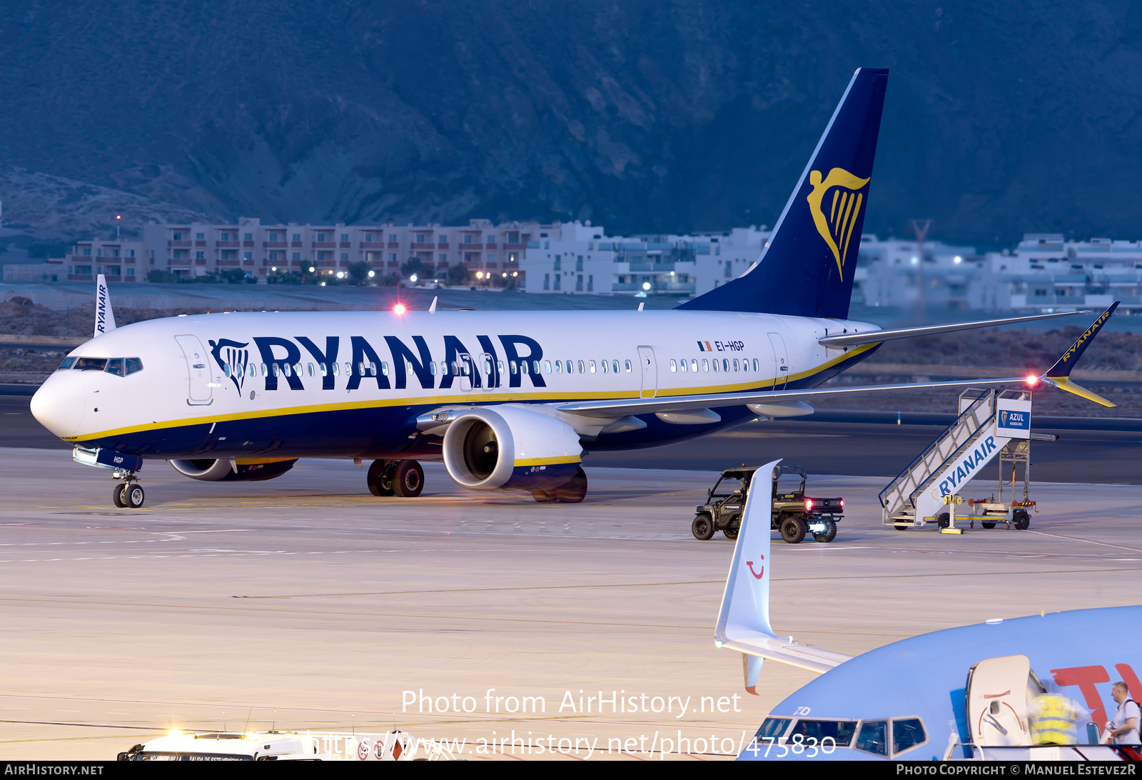 Aircraft Photo of EI-HGP | Boeing 737-8200 Max 200 | Ryanair | AirHistory.net #475830