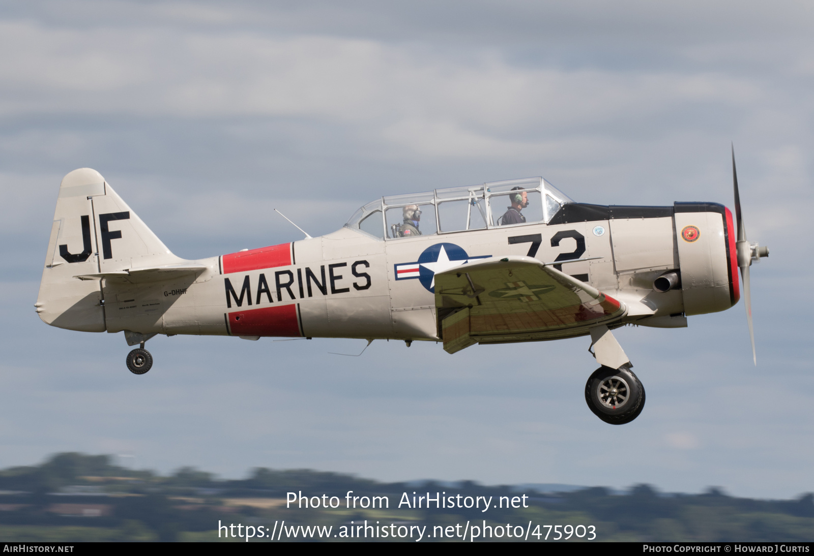 Aircraft Photo of G-DHHF | North American SNJ-5 Texan | USA - Marines | AirHistory.net #475903