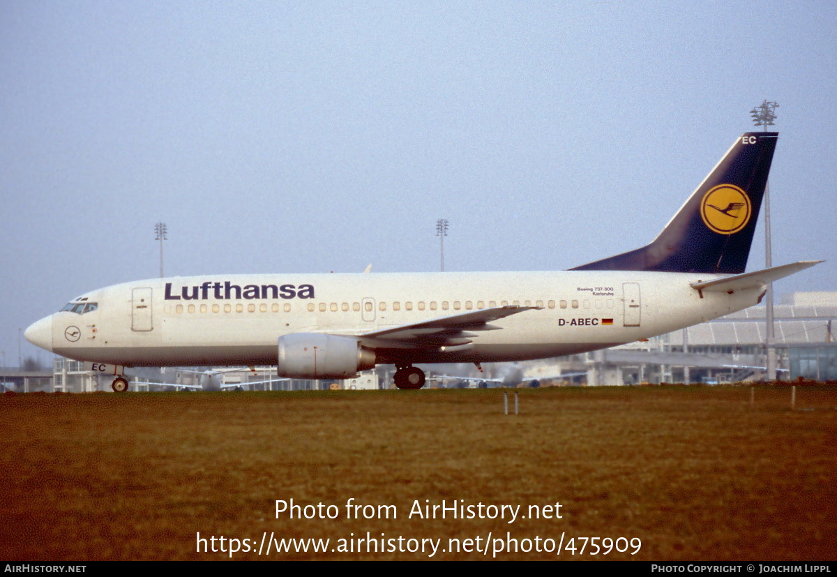 Aircraft Photo of D-ABEC | Boeing 737-330 | Lufthansa | AirHistory.net #475909