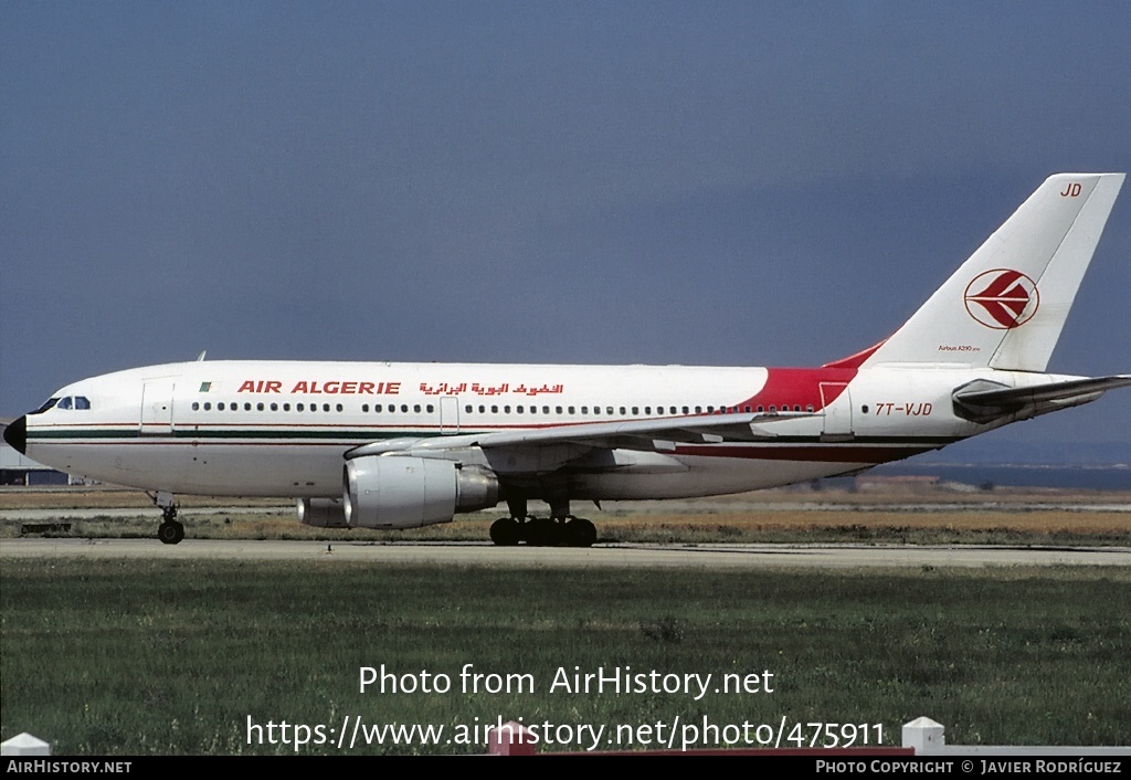 Aircraft Photo of 7T-VJD | Airbus A310-203 | Air Algérie | AirHistory.net #475911