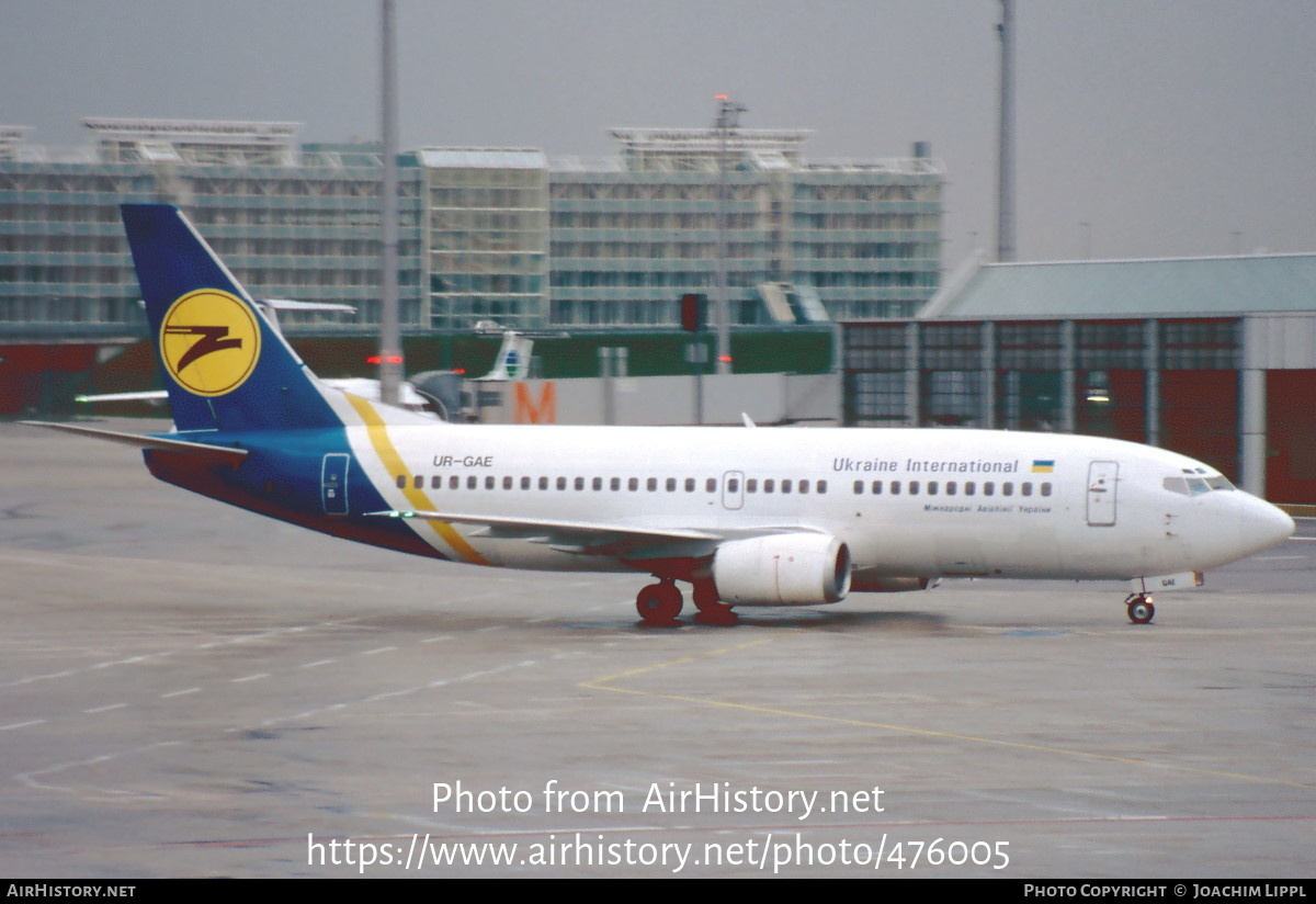 Aircraft Photo of UR-GAE | Boeing 737-3Y0 | Ukraine International Airlines | AirHistory.net #476005