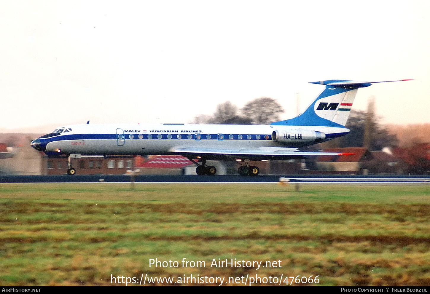 Aircraft Photo of HA-LBI | Tupolev Tu-134A-3 | Malév - Hungarian Airlines | AirHistory.net #476066