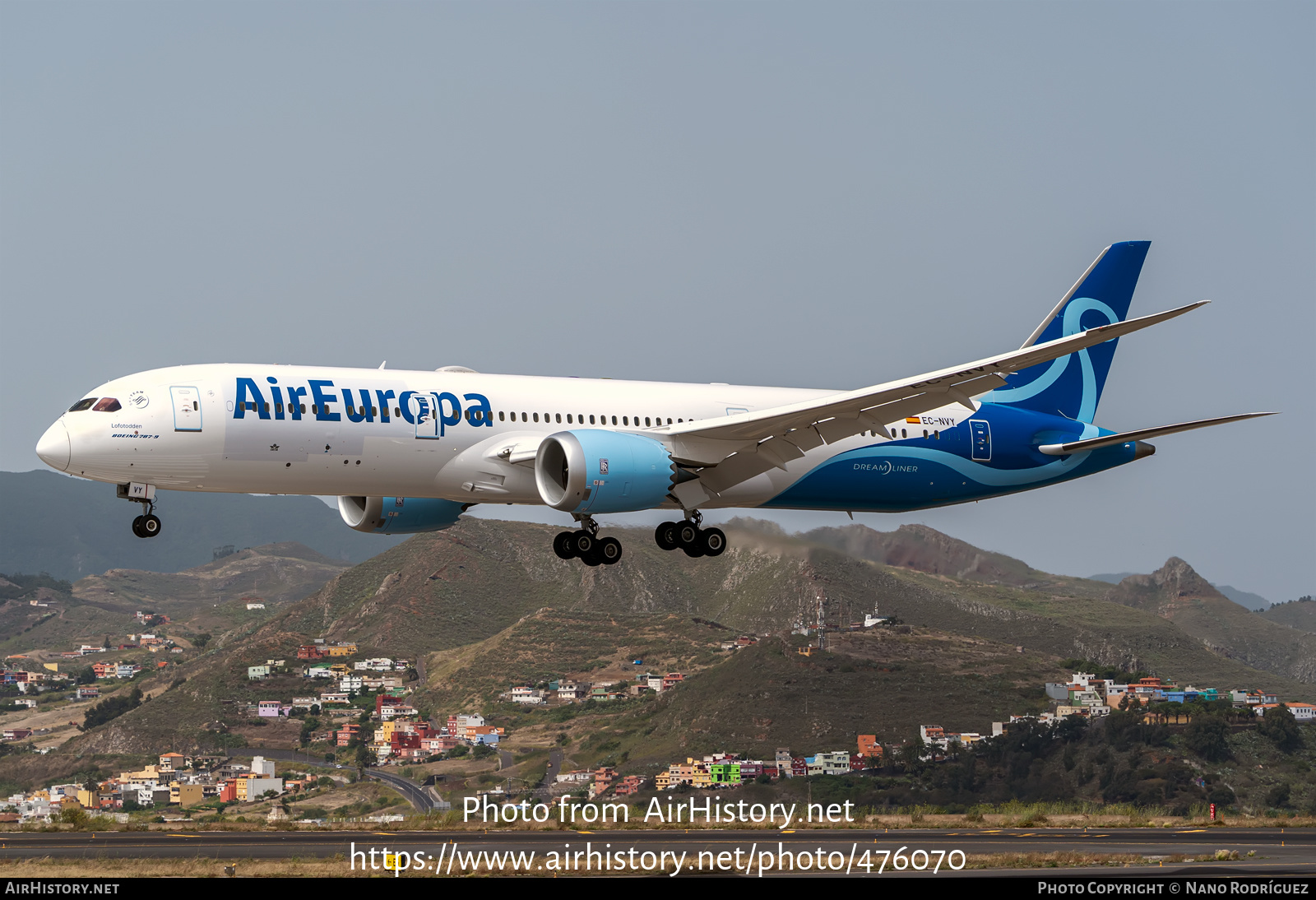 Aircraft Photo of EC-NVY | Boeing 787-9 Dreamliner | Air Europa | AirHistory.net #476070