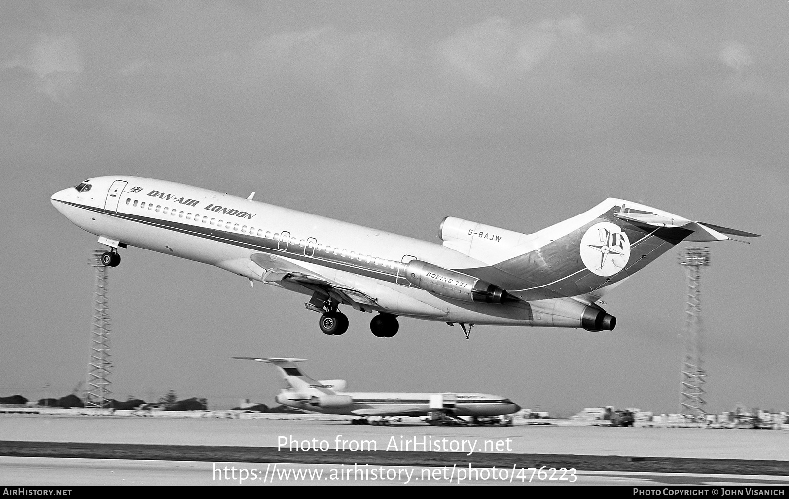 Aircraft Photo of G-BAJW | Boeing 727-46 | Dan-Air London | AirHistory.net #476223