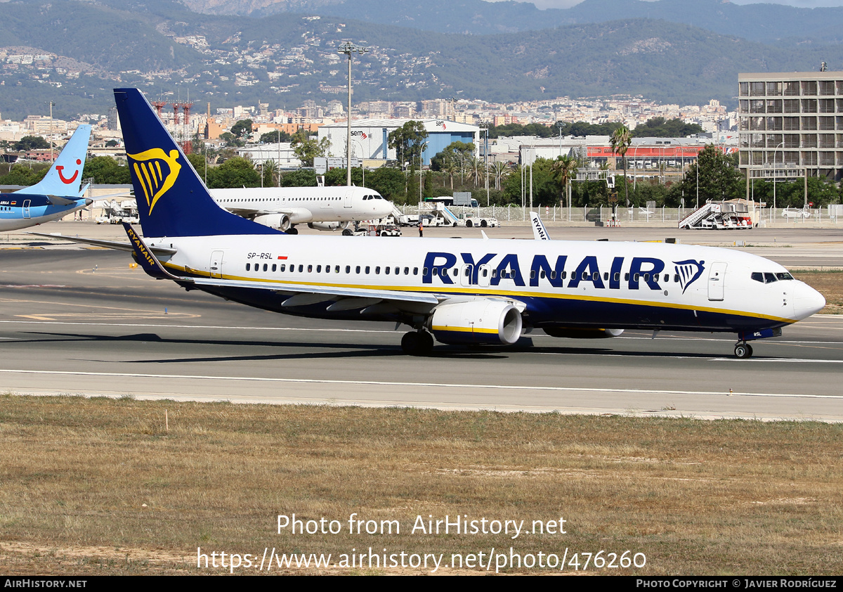 Aircraft Photo of SP-RSL | Boeing 737-800 | Ryanair | AirHistory.net #476260