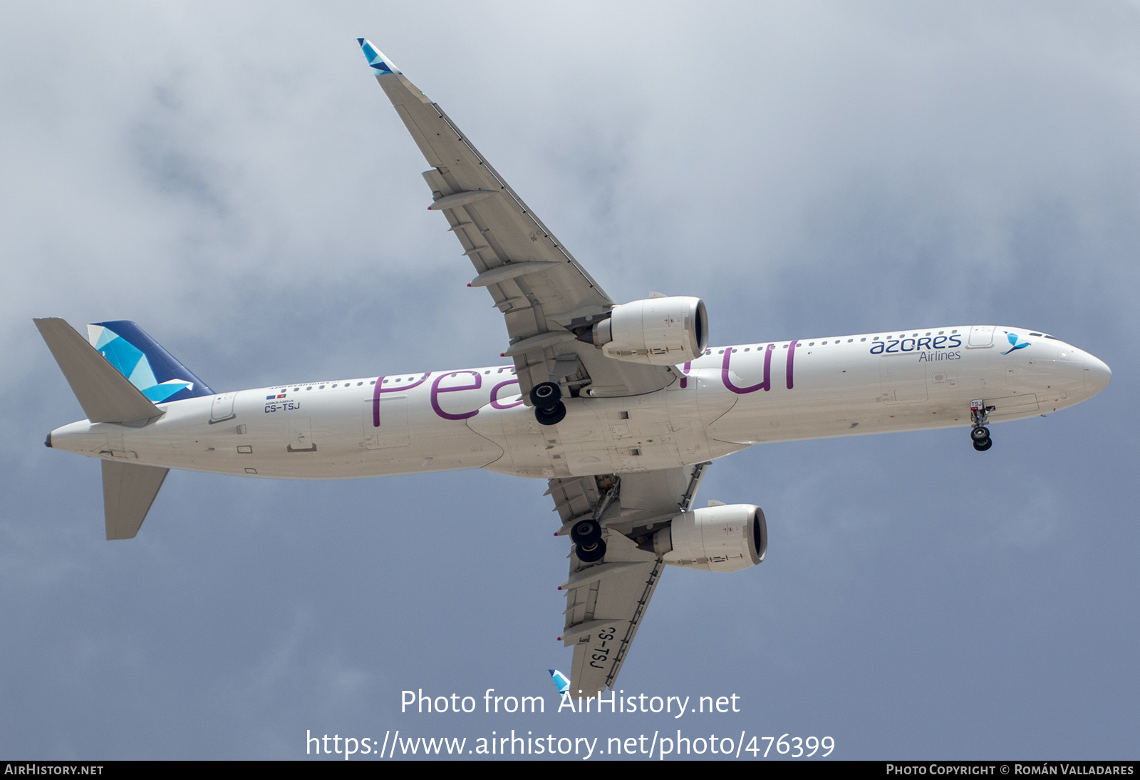 Aircraft Photo of CS-TSJ | Airbus A321-253NX | Azores Airlines | AirHistory.net #476399