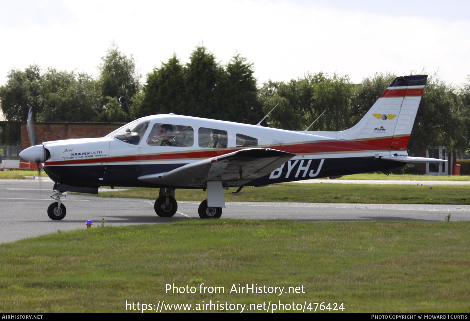 Aircraft Photo of G-BYHJ | Piper PA-28R-201 Arrow | Bournemouth Commercial Flight Training - BCFT | AirHistory.net #476424