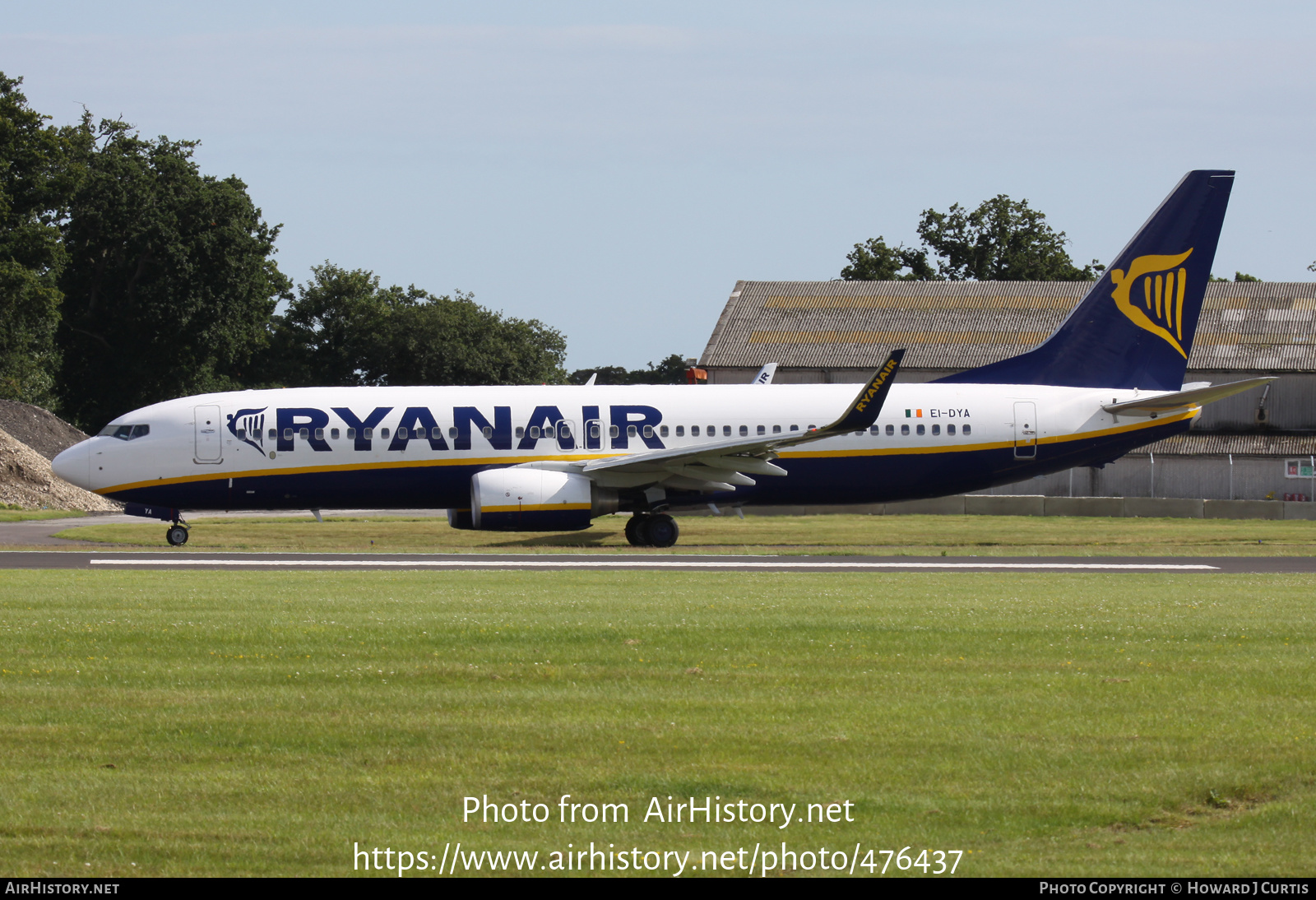 Aircraft Photo of EI-DYA | Boeing 737-8AS | Ryanair | AirHistory.net #476437