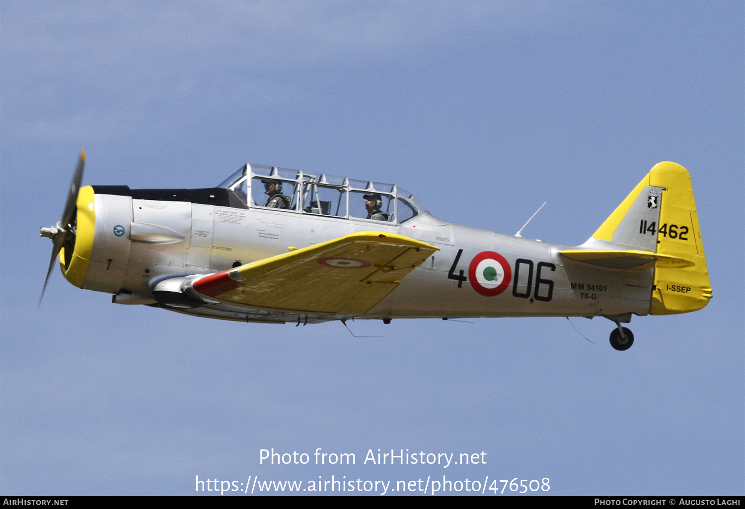 Aircraft Photo of I-SSEP / MM54101 | North American T-6G Texan | Italy - Air Force | AirHistory.net #476508