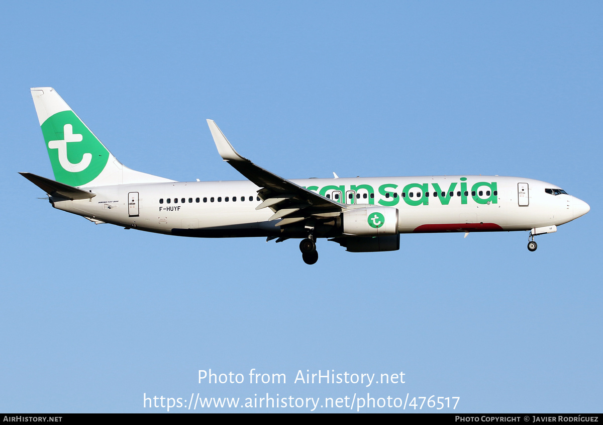 Aircraft Photo of F-HUYF | Boeing 737-8JP | Transavia | AirHistory.net #476517