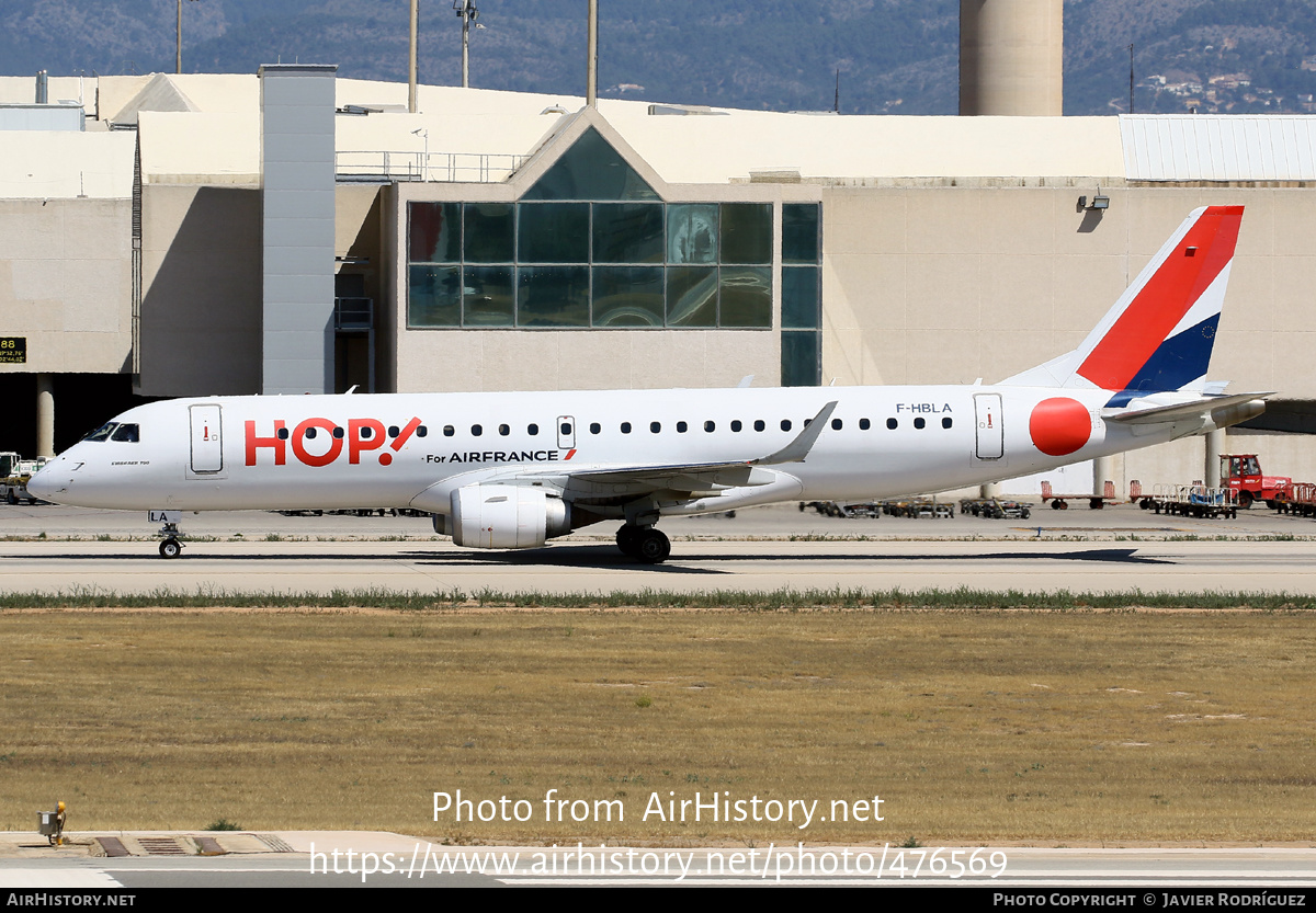 Aircraft Photo of F-HBLA | Embraer 190LR (ERJ-190-100LR) | Hop! | AirHistory.net #476569