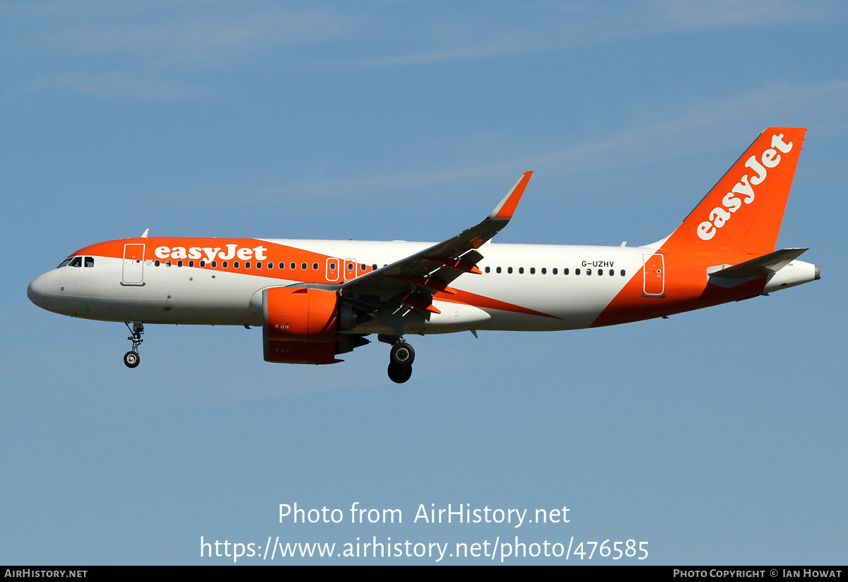 Aircraft Photo of G-UZHV | Airbus A320-251N | EasyJet | AirHistory.net #476585