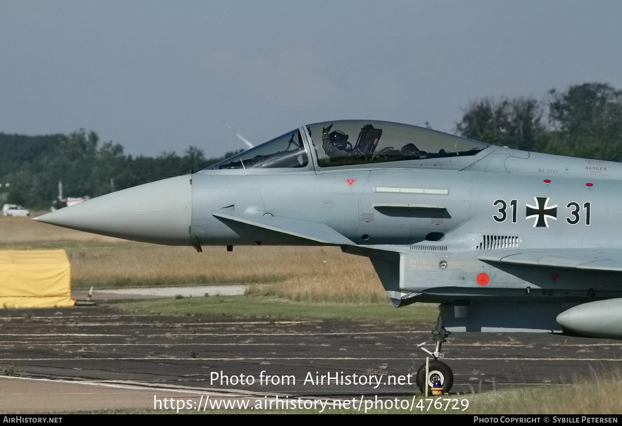 Aircraft Photo of 3131 | Eurofighter EF-2000 Typhoon S | Germany - Air Force | AirHistory.net #476729