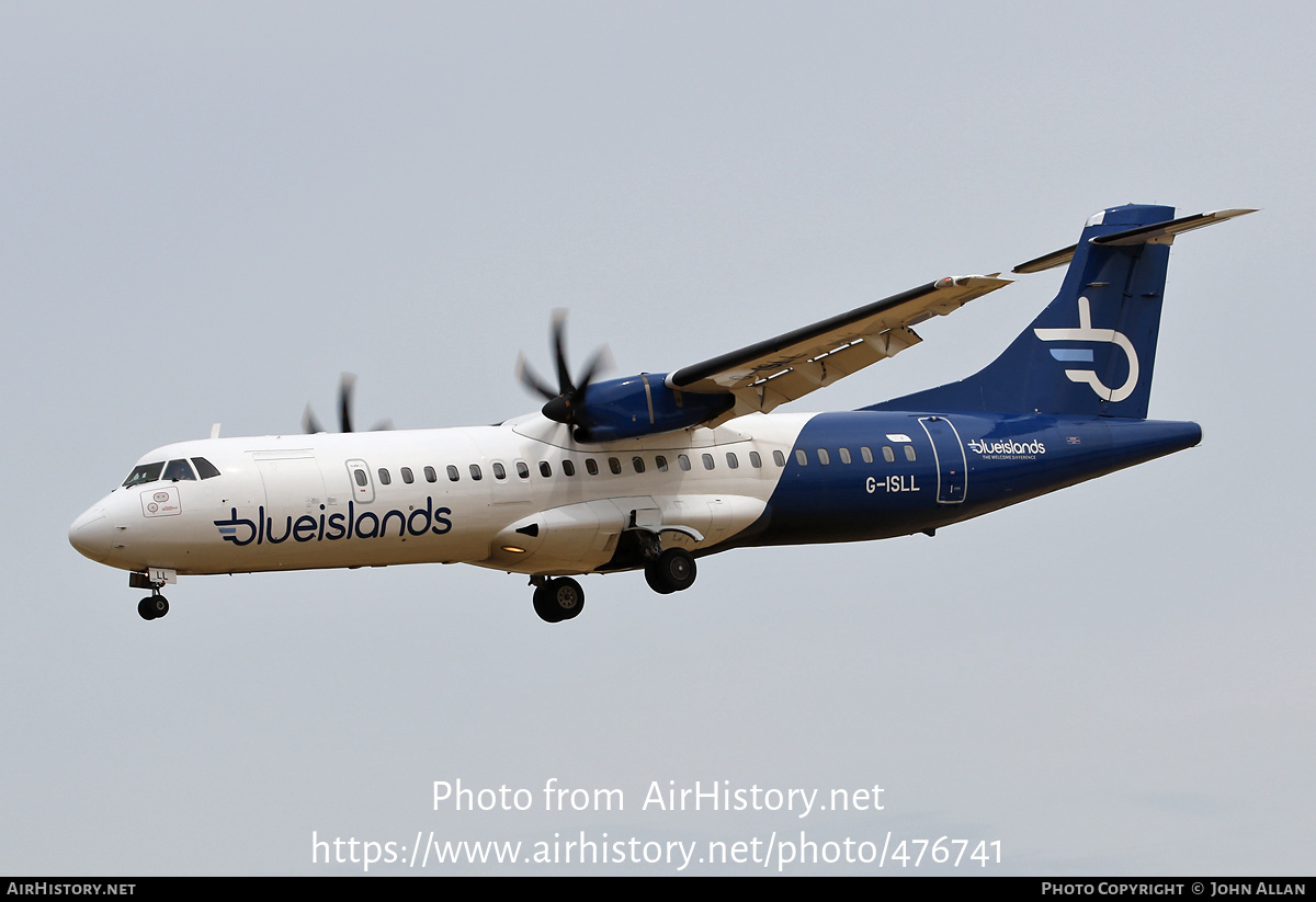 Aircraft Photo of G-ISLL | ATR ATR-72-500 (ATR-72-212A) | Blue Islands | AirHistory.net #476741