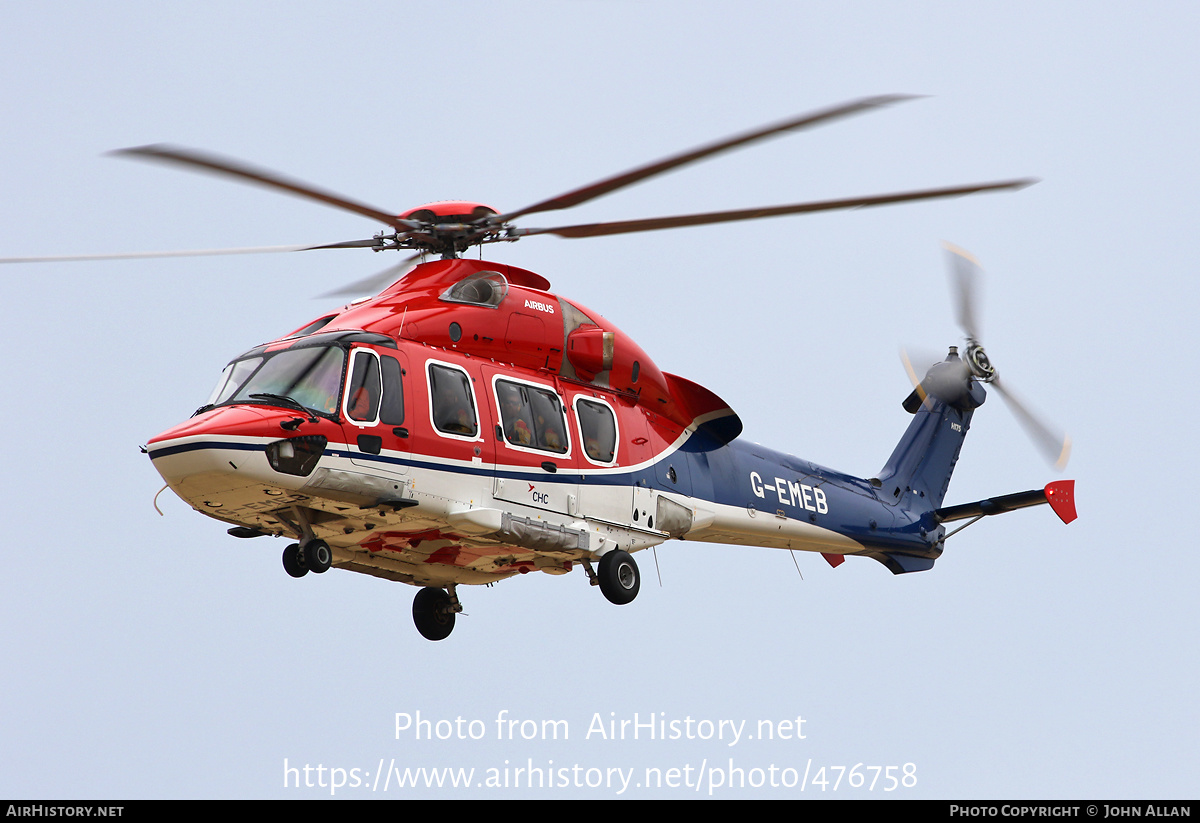 Aircraft Photo of G-EMEB | Airbus Helicopters H-175B | CHC Helicopters | AirHistory.net #476758