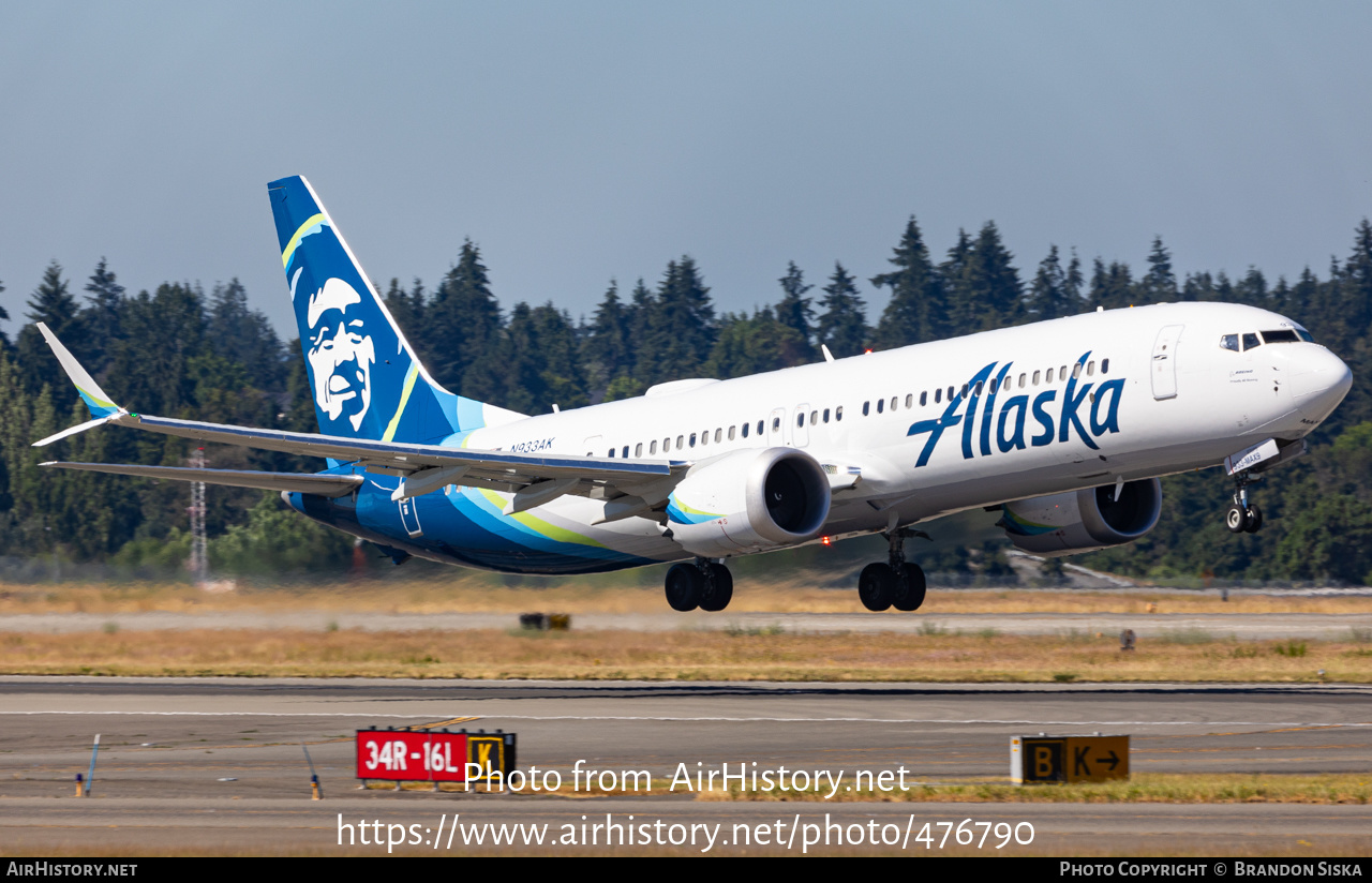 Aircraft Photo of N933AK | Boeing 737-9 Max 9 | Alaska Airlines ...