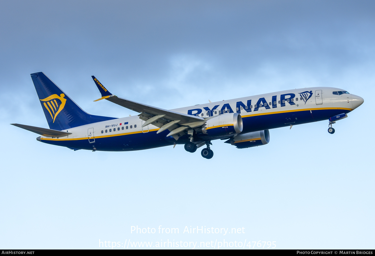 Aircraft Photo of 9H-VUJ | Boeing 737-8200 Max 200 | Ryanair | AirHistory.net #476795