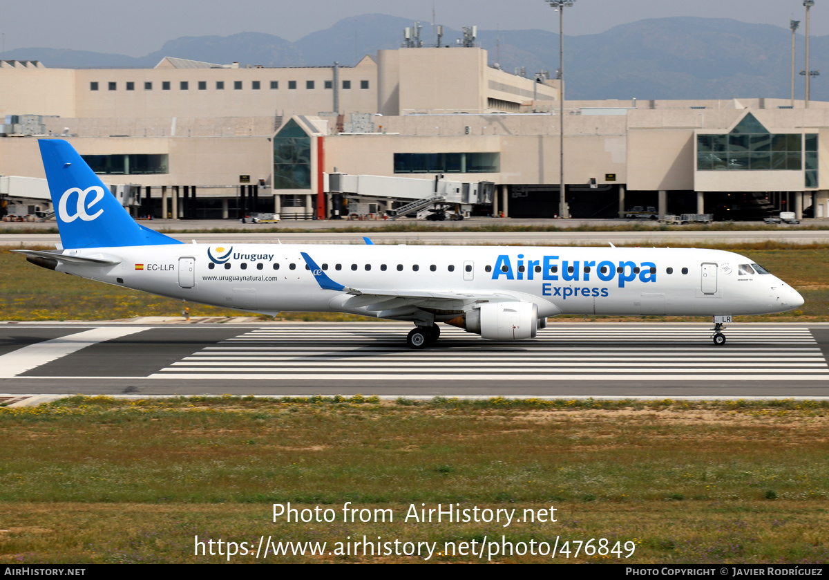 Aircraft Photo of EC-LLR | Embraer 195LR (ERJ-190-200LR) | Air Europa Express | AirHistory.net #476849