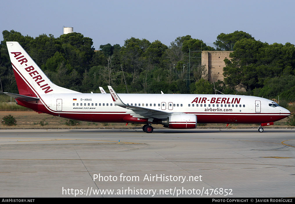 Aircraft Photo of D-ABAG | Boeing 737-86J | Air Berlin | AirHistory.net #476852