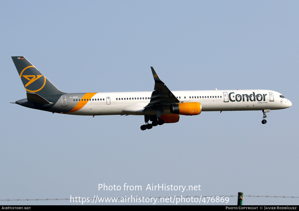 Aircraft Photo of D-ABOA | Boeing 757-330 | Condor Flugdienst | AirHistory.net #476869