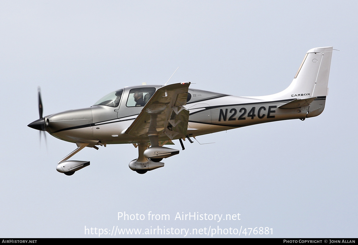 Aircraft Photo of N224CE | Cirrus SR-22 G5-GTS Carbon | AirHistory.net #476881