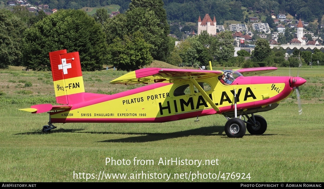 Aircraft Photo of N283SW | Pilatus PC-6/350-H2 Porter | Yetiflyers | AirHistory.net #476924