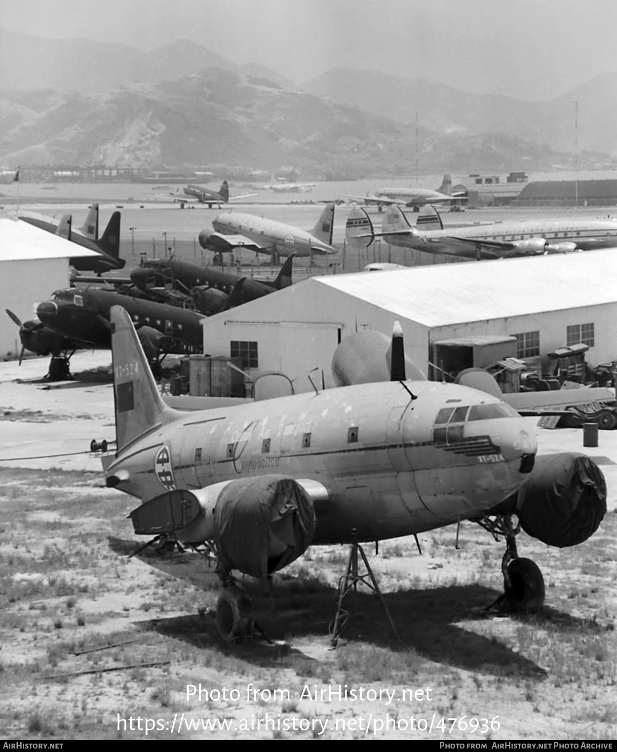 Aircraft Photo of XT-524 | Curtiss C-46 Commando | Central Air Transport Corporation - CATC | AirHistory.net #476936