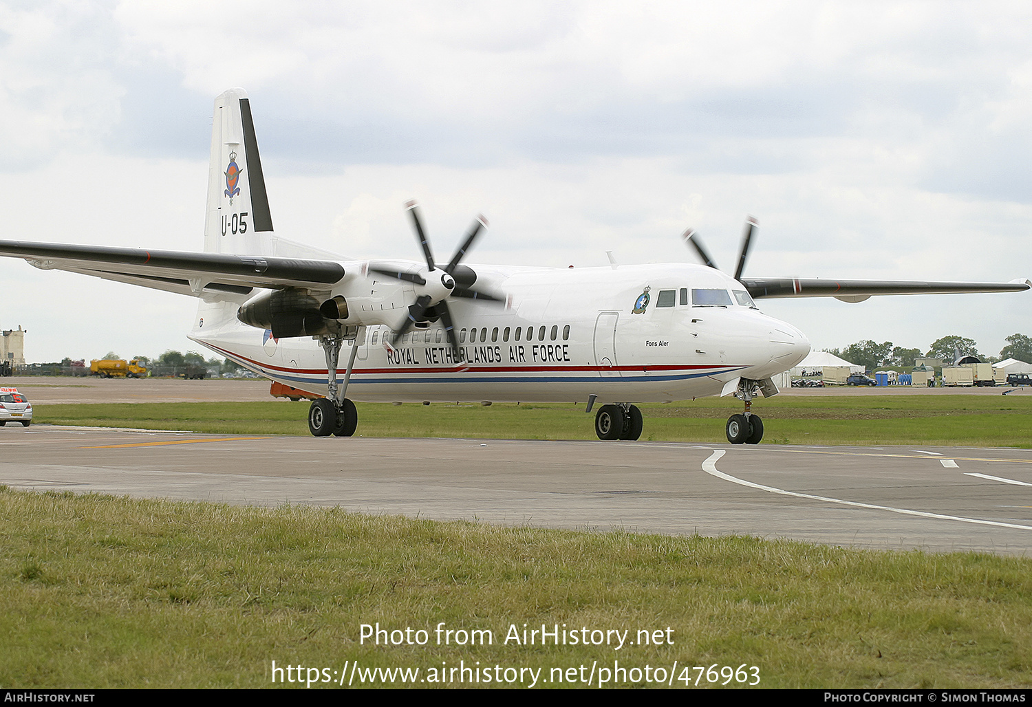 Aircraft Photo of U-05 | Fokker 50 | Netherlands - Air Force | AirHistory.net #476963