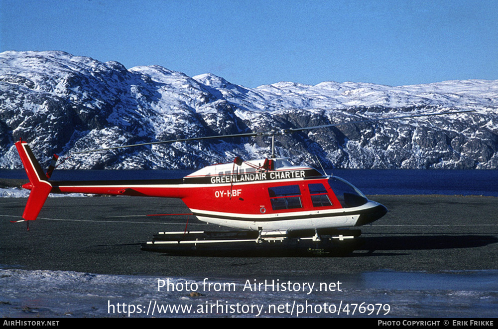 Aircraft Photo of OY-HBF | Bell 206B JetRanger II | Greenlandair Charter | AirHistory.net #476979